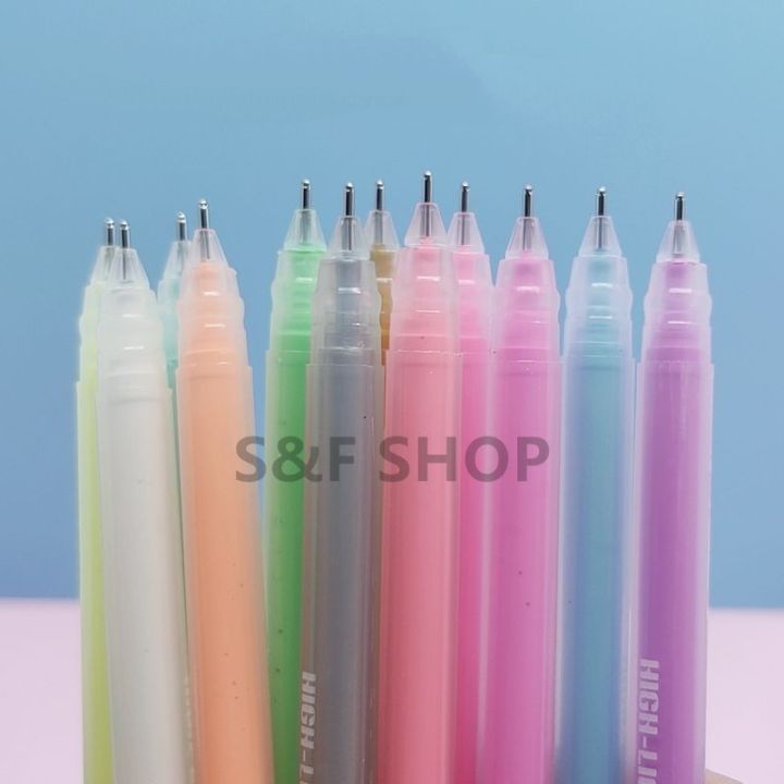 สุดคุ้ม-ปากกาเจลสี-รุ่นgp-2893-ขนาดเส้น-0-5mm-1ชุดมี-12-สี-สุดน่ารักน่าใช้งาน-ต่อชุด-ปากกาเจลสี-ปากกาน่ารัก-gel-pen-ราคาถูก-ปากกา-เมจิก-ปากกา-ไฮ-ไล-ท์-ปากกาหมึกซึม-ปากกา-ไวท์-บอร์ด