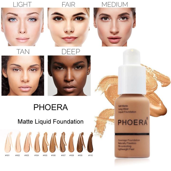 KK BEAUTY PHOERA Foundation Waterproof Long lasting Full Coverage 