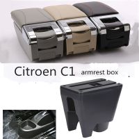 ™∋☫ Armrest Box Central Store Interior Storage Car Accessories With Cup Holder For Citroen C1 Peugeot 107 Toyota Aygo BJ BYD F0