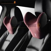 U Shape Car Headrest Neck Pillow For Seat Chair Memory Foam Cushion Fabric Cover Soft Head Rest Travel Pillow Auto Interior Part Seat Cushions