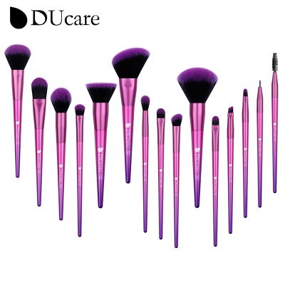 【CC】 DUcare Makeup Brushes 15Pcs Set Synthetic Hair for Eyeshadow Eyeliner Foundation Blush