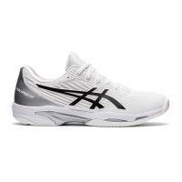Asics รองเท้าเทนนิสผู้ชาย Solution Speed FF 2 | White/Black ( 1041A182-100 )