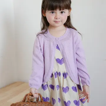 Girls hot sale purple cardigan