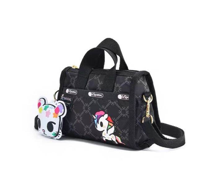 lesportsac-2023-tokidoki-ร่วมแบรนด์กระเป๋าสะพายข้างกระเป๋าสะพายข้างพิมพ์ลายสนุก3273