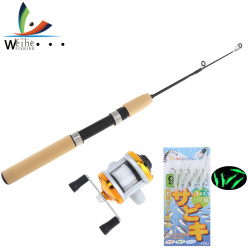 1.6m Telescopic Carbon Fishing Rod Reel Line Soft Lure Luminous