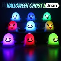 Jnan?ขายดี?สีสันสดใส LED ไฟกลางคืนผีฮาโลวีน Hiasan Atas Meja ตกแต่งปาร์ตี้ฮาโลวีนที่มีความสุขปาร์ตี้ผีสำหรับบ้าน