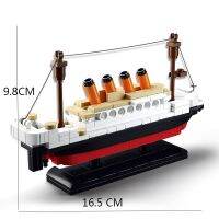 Titanic RMS เรือสำราญเรือเมืองรุ่นอาคารชุด3D บล็อกการศึกษาตัวเลข Diy ของเล่นงานอดิเรกสำหรับเด็กอิฐ