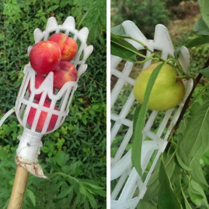 หัวจับตะกร้าทรงลึกอุปกรณ์ทำสวนสะดวกเหมาะสำหรับเก็บแอปเปิ้ลพีชอุปกรณ์การเบิกสินค้าฟาร์มสวน