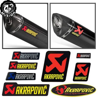 Exhaust Sticker Heat Resistant 3D Aluminium Material Waterproof Motorcycle Muffler Sticker Accessories for Kawasaki for hondaAdhesives Tape