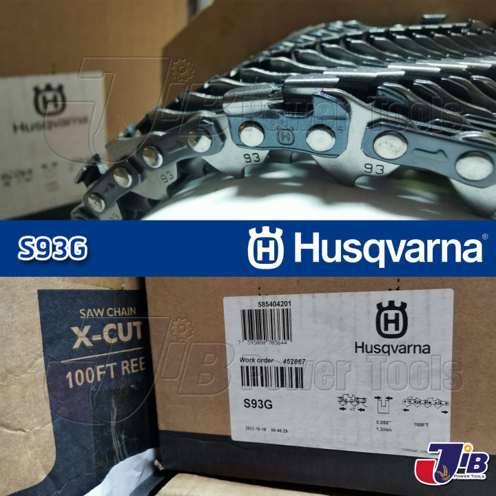 โซ่เลื่อยยนต์-husqvarna-x-cut-s93g-ใส่บาร์-24-นิ้ว-25-นิ้ว-30-นิ้ว-33-นิ้ว-36-นิ้ว-3-8p-เล็ก-โซ่ซอย-โซ่ตัด-แท้-100-made-in-sweden