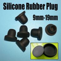 1-5 Buah 9Mm-19Mm Tutup Karet Silikon Hitam T-jenis Penutup Sumbat Lubang Sumbat Karet Sumbat Segel Gasket Snap-On