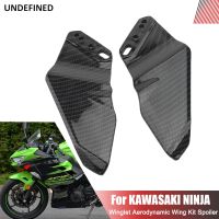 ✵✔ปีกนกสปอยเลอร์มอเตอร์ไซด์ปีกแอโรไดนามิกสำหรับ Kawasaki Z800นินจา ZX10R ZX6R 400 300 Z1000SX Ninja650R 250R ZX14R 500R