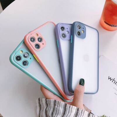 เคสหลังด้านขอบสี 9สี รุ่น iphone6 6s iphone7 iphone8 iphone6plus iphone6splus iphone7plus iphone8plus เคสไอโฟน 11 se