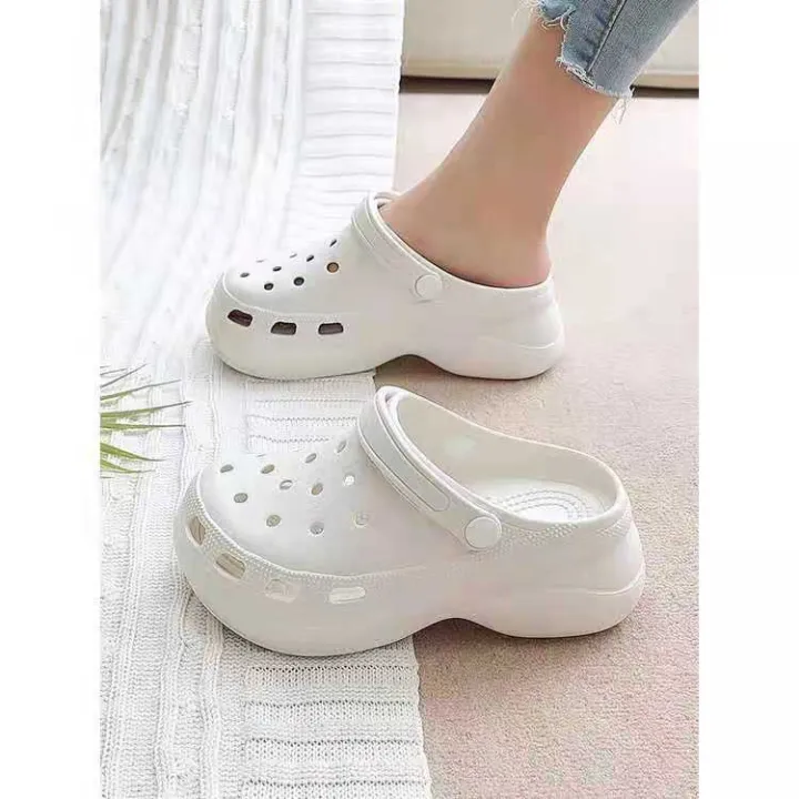Plain Crocs High Heeled Sandals For womens with Free Jibbitz | Lazada PH