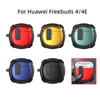 สำหรับ Huawei Freebuds 4กรณีกันกระแทกหูฟังเคสครอบป้องกันสำหรับ Huawei FreeBuds 4E กล่องชาร์จกับตะขอ