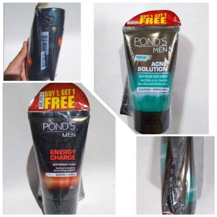 Buy1 Take 1 Ponds men Energy Charge Whitening Foam/anti acne face Wash