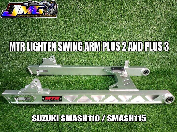 MTR LIGHTEN SWING ARM SUZUKI SMASH 110 / SMASH 115 PLUS 2 AND PLUS 3 TRIANGLE CUT ADJUSTABLE