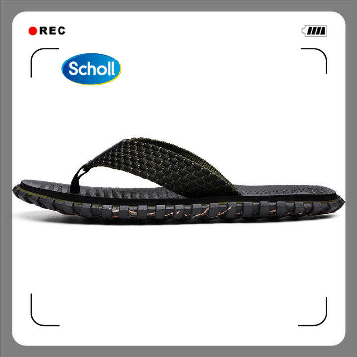 scholl-รองเท้าสกอลล์-ไบโอ-ดอนนี่-เมน-beckham-ii-รองเท้าแตะคีบ-ผู้ชาย-รองเท้าสุขภาพ-นวัตกรรม-biomechanics-รองรับอุ้งเท้า-สำหรับภาวะเท้าแบน