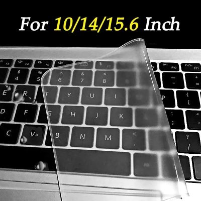 ฟิล์มป้องกันโน้ตบุ๊คฝาครอบแป้นพิมพ์แล็ปท็อป10/14/15.6นิ้วฟิล์มใสเคสซิลิโคนกันฝุ่นกันน้ำ