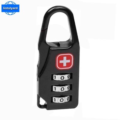 【YF】 Portable Alloy Mini Lock Padlock Outdoor Travel Luggage Zipper Backpack Handbag Safe Anti-theft Combination Code Number