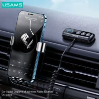 USAMS FM Transmitter Car Bluetooth 5.0 FM Radio Modulator Car Kit 5V USB Car Charger Handsfree Wireless Aux Audio MP3 Player Kit