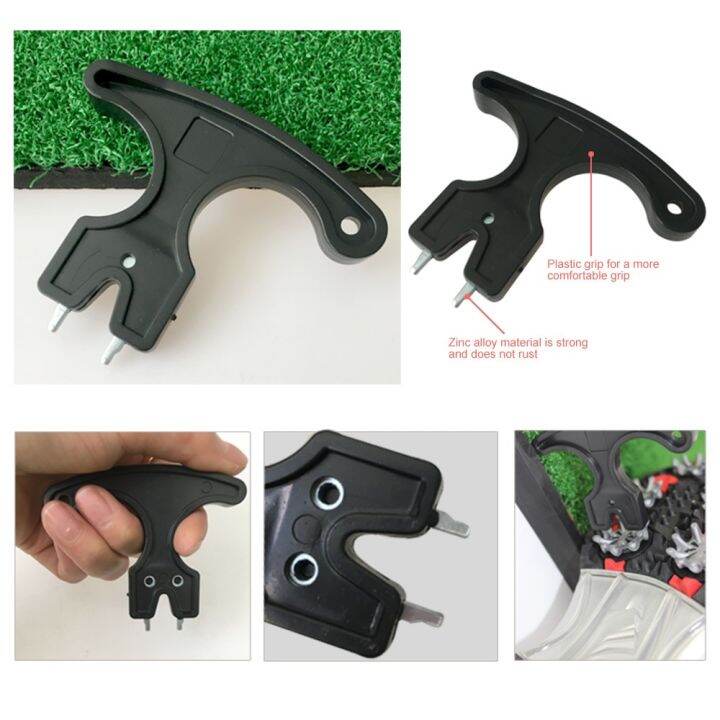 1/3Pcs 6X8cm Plastic Universal Two Pin Head Golf Spikes Cleats Removal
