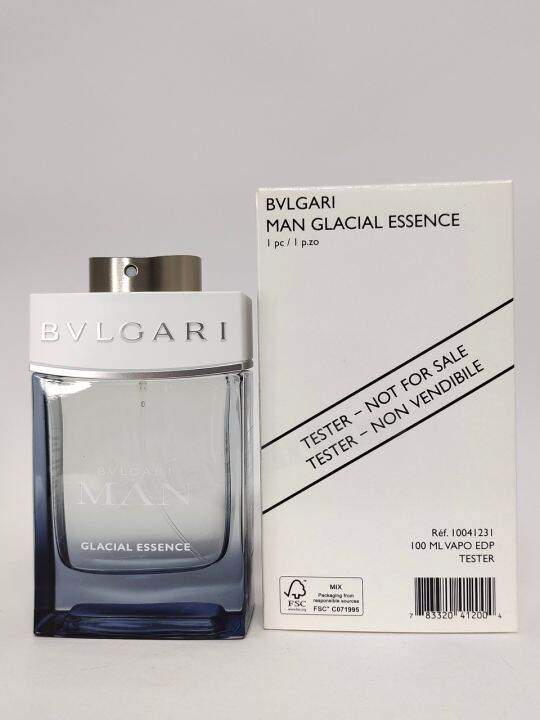 Bvlgari Man Glacial Essence Eau De Parfum Spray 100ml [TESTER] Eclat