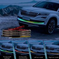 Led Car Daytime Running Light Colorful Driving Turn Signal Light Third Brake Lamp Decorative Warning Emergency Tail Lamp 12V-24V