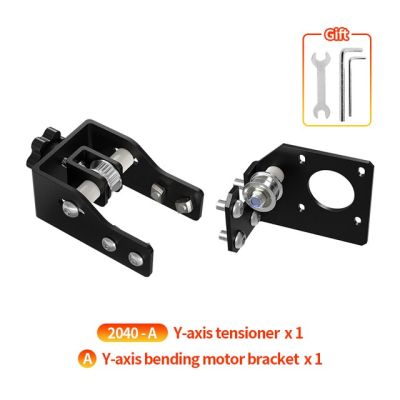 ชุดอะไหล่เครื่องพิมพ์3d ตัวปรับความตึงสายพานแบบซิงโครนัส2040แกนตัวปรับความตึงสายพานแผ่นยึดตั้งกล้องแกน Y