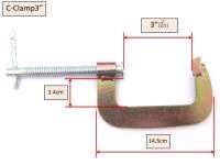 ซีแคลมป์2นิ้ว,3นิ้ว,5นิ้ว,11นิ้ว C-Clamp แคลมป์จับชิ้นงาน จำนวน 1 ชิ้น