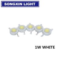 10pcs 1W LED ลูกปัดหลอดไฟพลังงานสูงสีขาวบริสุทธิ์ / วอร์มไวท์ 300mA 3.2-3.4V 100-120LM ชิป 30mil