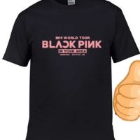เสื้อยืด พิมพ์ลาย 3 DISTRO BLACKPINK WORLD TOUR สีดํา สีชมพู คุณภาพดีเสื้อยืดคอกลม เกาหลีS-5XL