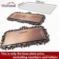 ABS Plastic/Acrylic Antique Copper Door Plates For Home Gates Hotel Room Personalized House Number Stickers Door Number Sign