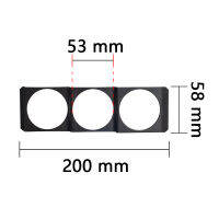 ยูนิเวอร์แซ52มิลลิเมตรผ้าขี้ริ้ว3หลุมมิเตอร์วัดเดียววิทยุ Din In Dash แผง Pod แผงเหล็กเมา2นิ้วสำหรับออโต้คาร์