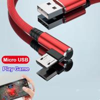 ❄◊❁ Micro USB Cable 3A 90°Elbow Mobile Phone Fast Charging Cable USB Data For Android Xiaomi Redmi Samsung Phone Accessories Cable