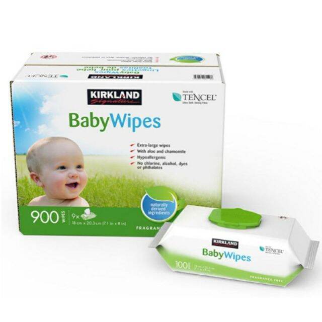 wet wipes Authentic Kirkland Baby Wipes 100 Wipes♔ Lazada PH
