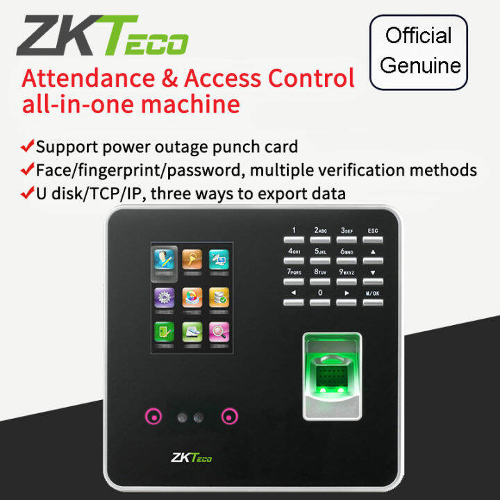 ZK3969 Biometric Face Recognition Fingerprint Time Attendance Machine