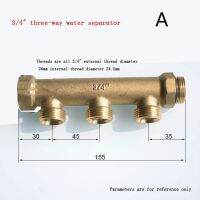 3/4 "1" สวิตช์ตัวแยกแบบท่อร่วมในครัวเรือนแบบหลายหลากหลายทางท่อจ่ายน้ำท่อร่วมทำความร้อนตั้งพื้น2-4ทาง