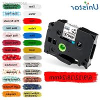 ✣□ Unistar TZe-231 TZe-221 Label Tape Compatible With Brother PT Label Printer Ribbons tze-231 TZe-221 TZe-251 Label Maker Printer