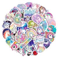 ♣✼◎ 10/20/50/100pcs Aesthetic Rainbow Unicorn Stickers Pack for Scrapbooking Suitcases Notebook Princess Sticker for Girls Kids Gift