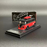 Inspire 1:64 Model Car T1 Bus Alloy Die-Cast Vehicle Display Collection-สีแดง