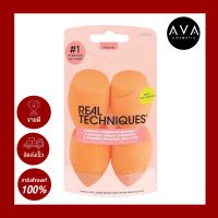 Real Techniques Miracle Complexion Sponge แพ็ค 4 ชิ้น ฟองน้ำแต่งหน้ารูปไข่ที่ขายดีที่สุดในอเมริกา ใช้เกลี่ยรองพื้นได้เรียบเนียน เนื้อนุ่มละมุนผิว