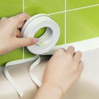 New 320x2.2cm Kitchen Bathroom Wall Sealing Tape PVC Waterproof Mildew Proof Sink Joint Crevice Sticker Corner Stick Strip Adhesives  Tape