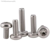 ♘❣ 5-50PCS M1.4M1.6 M2 M2.5 M3 M3.5 M4 M5 M6 M8 304 Stainless Steel GB2672 Six-Lobe Torx Pan Screw Six Lobe Round Head Bolt