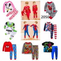 HOT★Spiderman ชุดนอนเด็กวัยหัดเดินสาวเสื้อผ้าแฟชั่นชุดเด็กชุดนอนเด็ก Pijamas Mickey Mouse ชุดนอนสำหรับเด็ก2-7Y