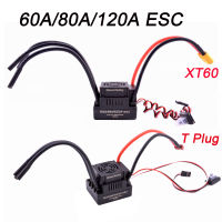 2021Upgrade Sensorless 60A 80A 120A S-80A S-120A Brushless ESC Electric Speed Controller with 5.5V 3A BEC for 18 110 RC Car