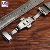 Grey Genuine Leather watchband 16mm 18mm 20mm 22mm cow leather watch strap gray color bracelet soft wristwatches band beltsby Hs2023