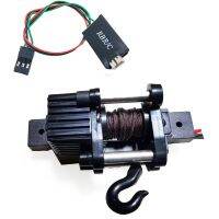 【SALE】 lesslisoftlem1986 ไฟฟ้าอัตโนมัติ Winch + 4CH สายสำหรับ1/16 WPL B14 B24 B36 C34 C44 MN90 Q65 RC อุปกรณ์เสริมของเล่น