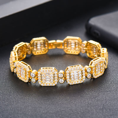 missvikki European Trendy Chains stackable mix match multi-color optional bracelets For Women Jewelry High Quality Shiny CZ