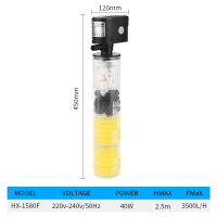 (40W) ตู้ปลากรองปลาสามในหนึ่งเดียวปั๊มกรองอากาศตู้ปลาวัสดุกรองในตัวกรองสามในหนึ่งเดียว